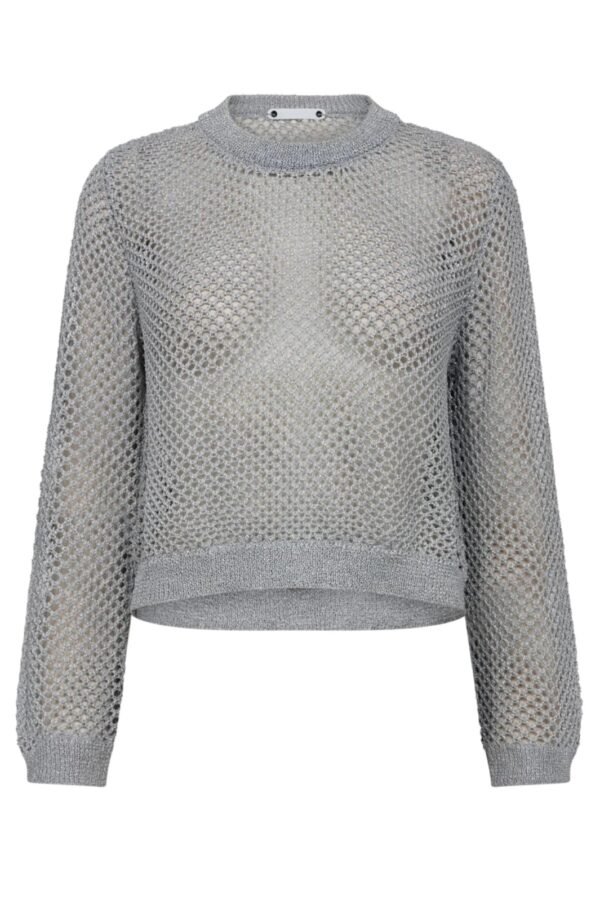 Co'Couture AlvinCC Net Knit Silver - Afbeelding 3