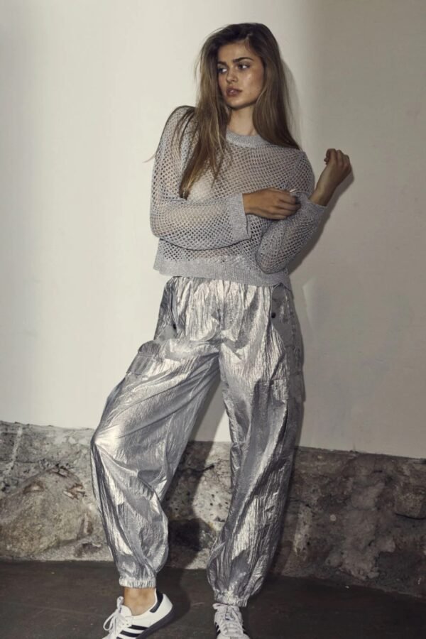 Co'Couture AlvinCC Net Knit Silver - Afbeelding 2