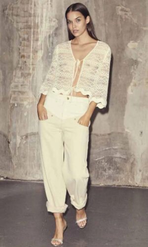 Co'Couture FlashCC Long Block Jeans Bone