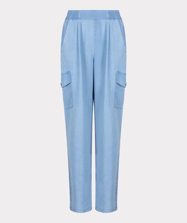 Esqualo Denim Tencel Cargo Broek - Afbeelding 5