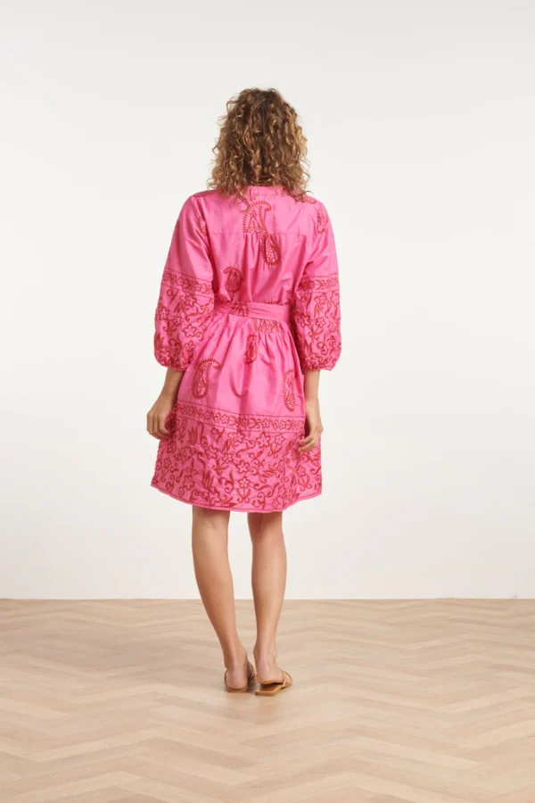 Smashed Lemon Fuchsia Zomerjurk - Afbeelding 4