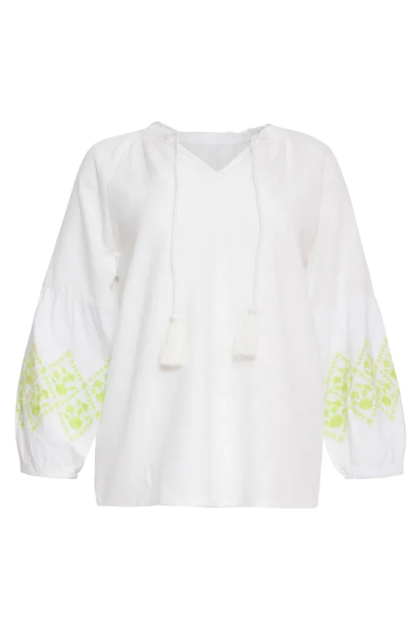 Smashed Lemon Zachte Witte Top - Afbeelding 6