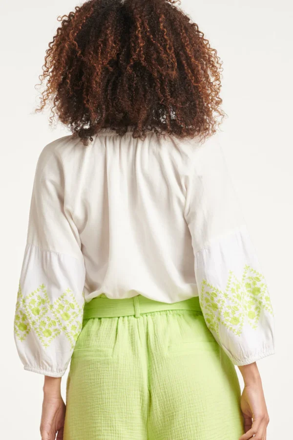 Smashed Lemon Zachte Witte Top - Afbeelding 5