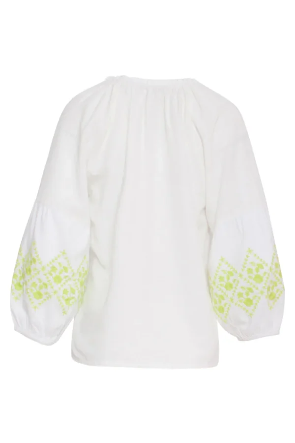 Smashed Lemon Zachte Witte Top - Afbeelding 7
