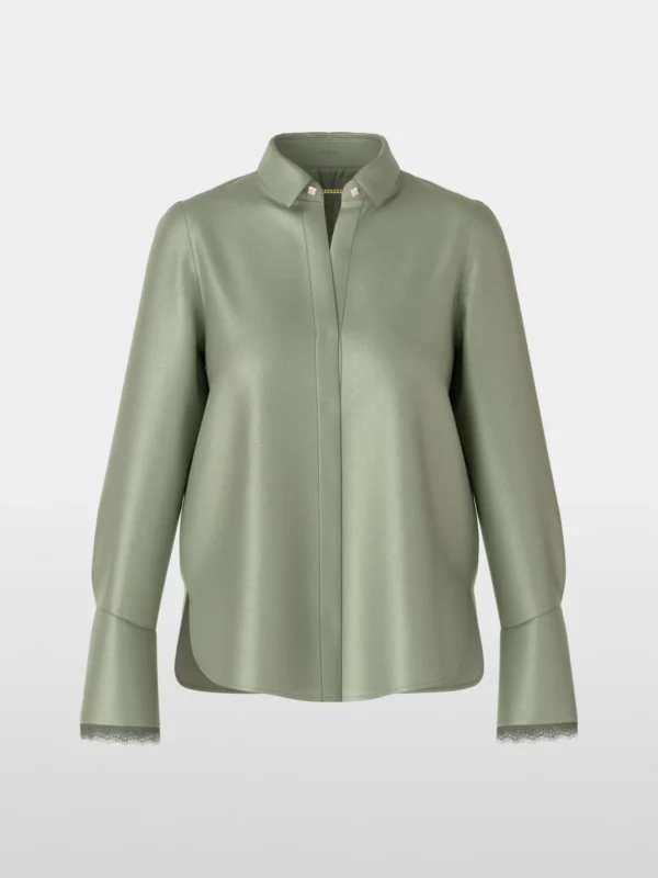 MarcCain Zijden Blouse Met Kettingknoop XC5112W40 - Afbeelding 6