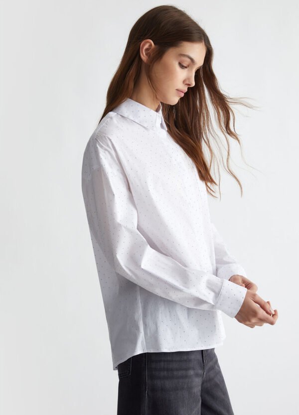 Liu Jo Oversized Shirt Ministuds WF4199T3904 - Afbeelding 2