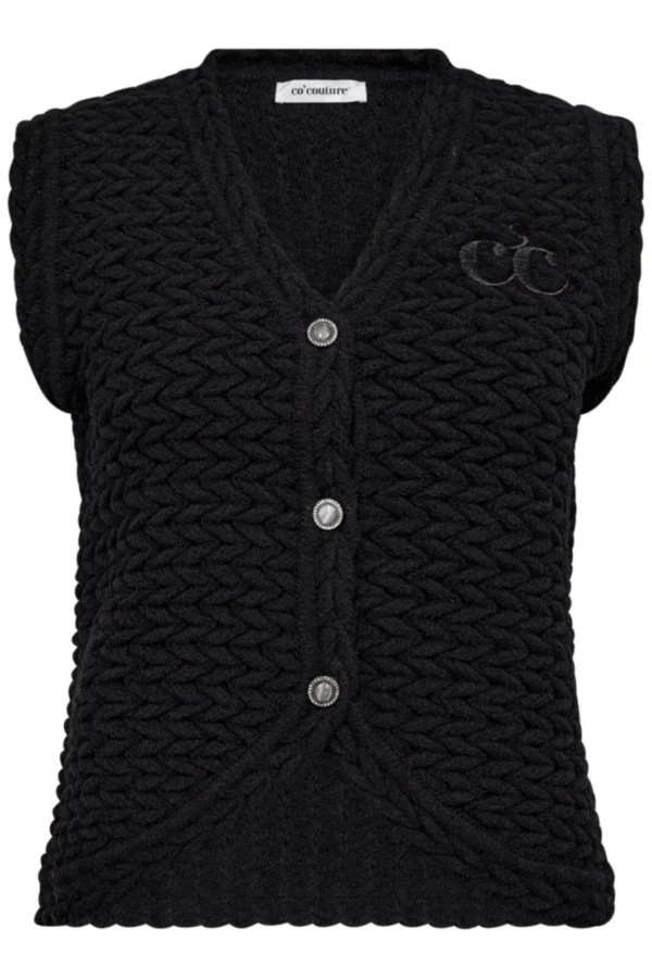 Co'Couture Knit Vest MillyCC Black - Afbeelding 2