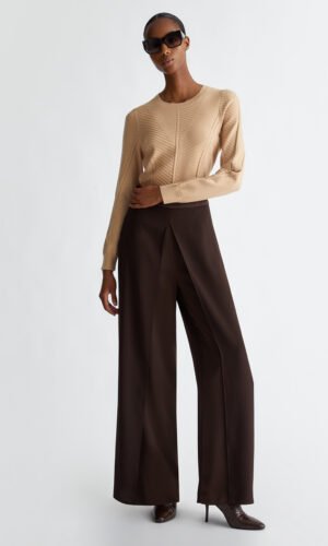 Liu Jo Pantalon Satijn Chocolate CF4067T3970