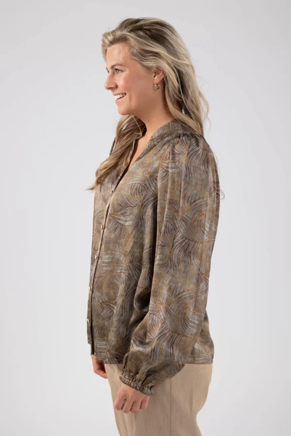 Nukus Blouse Malaga Neo Brown 240481 - Afbeelding 8