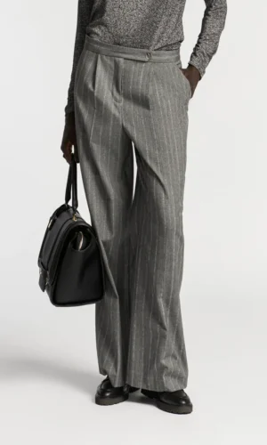 Xandres Broek Met Wijde Pijpen En Lurex 64066 01 0184