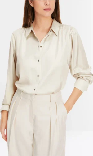 MarcCain Vrouwelijke Overhemdblouse Kimonomouwen Smoke XC5137W85