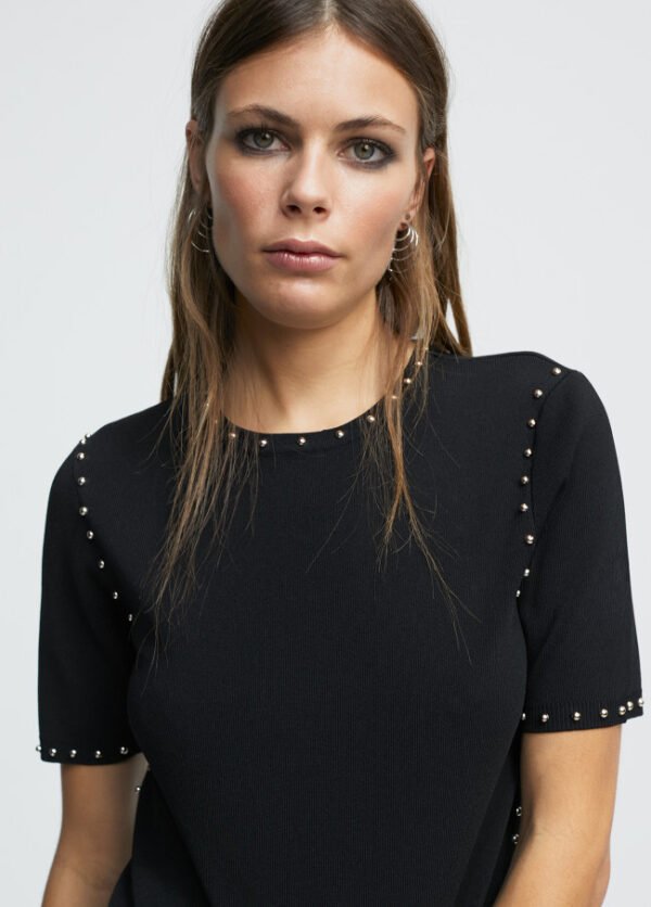 Lola Casademunt Gebreide Top Ronde Nek LF2415025 - Afbeelding 3