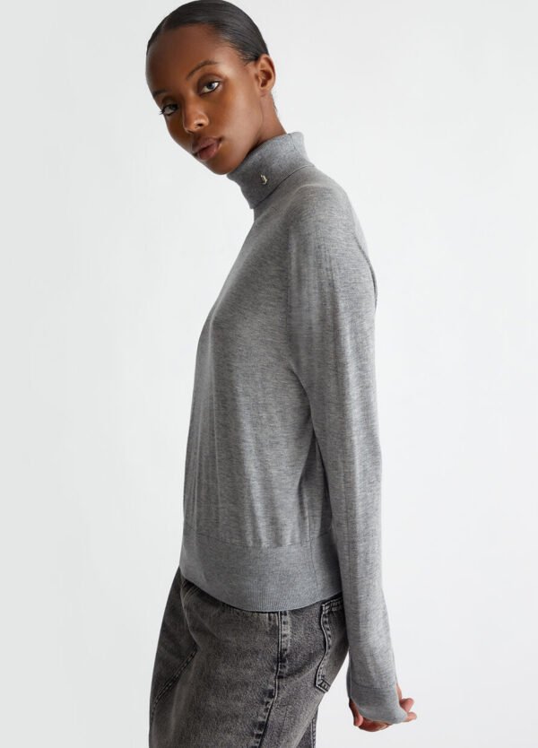 Liu Jo Cashmere Coltrui CF4309-MA920 Licht Grijs - Afbeelding 4