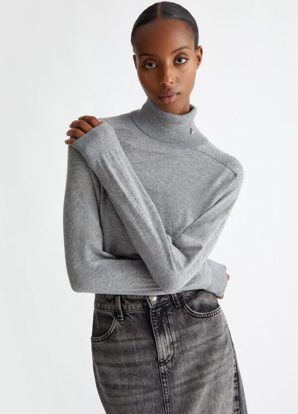 Liu Jo Cashmere Coltrui CF4309-MA920 Licht Grijs