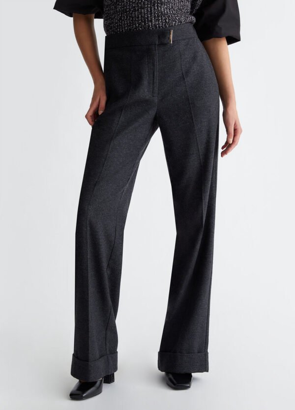Liu Jo Flanel Broek CF4416-T2666 Grijs