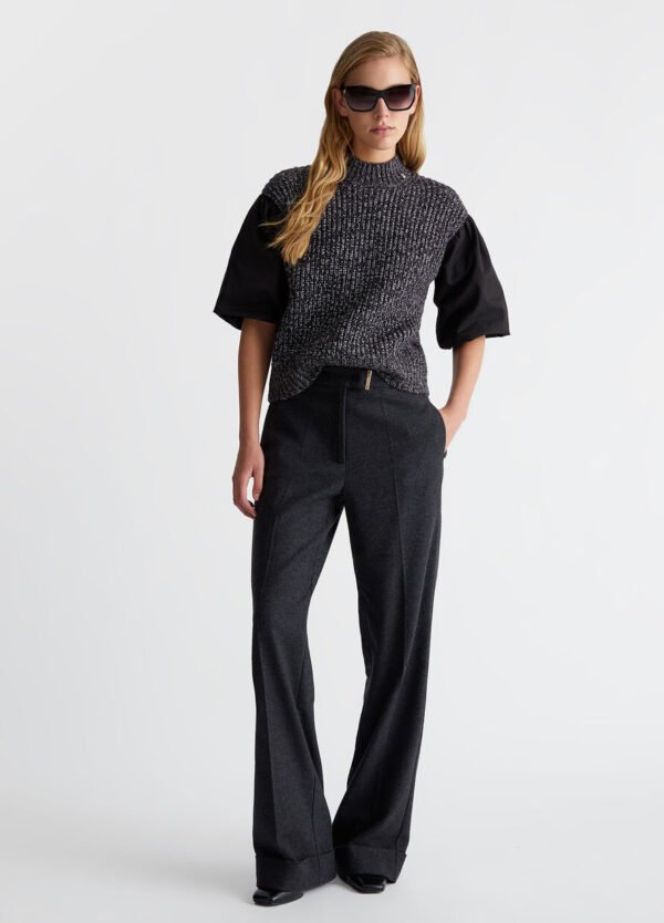 Liu Jo Flanel Broek CF4416-T2666 Grijs - Afbeelding 2
