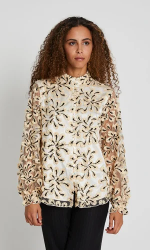 Bruuns Bazaar Blouse BouvardiaBBMeasa BBW4051 Perzik Veer