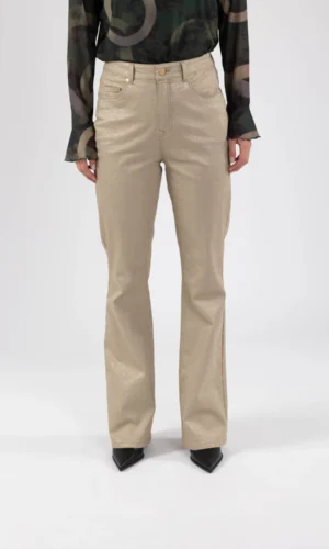 Nukus Broek Prato FW24035 Sand/Gold