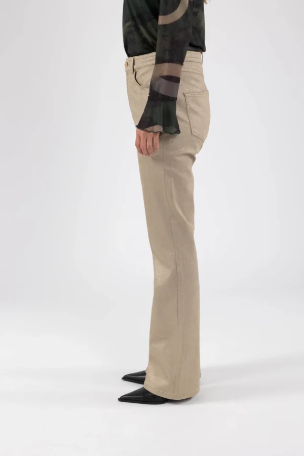 Nukus Broek Prato FW24035 Sand/Gold - Afbeelding 2