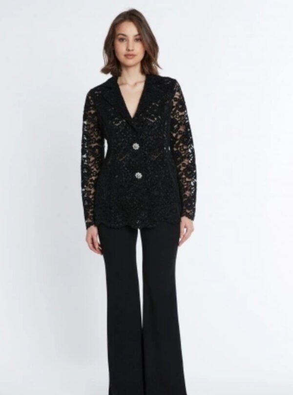 Ana Alcazar Kanten Blazer Saha 020779-3562 Zwart - Afbeelding 2