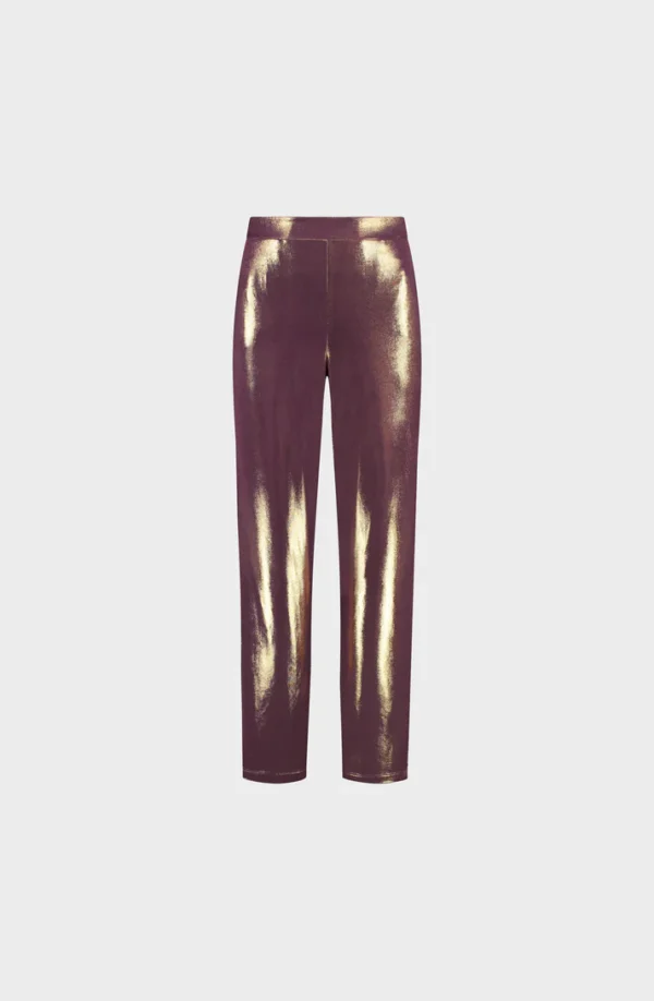 Amaya Amsterdam Broek Ida Shiny Aubergine