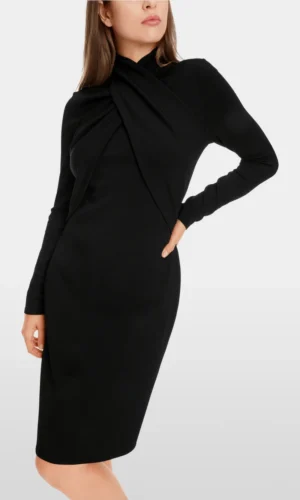 MarcCain Korte Jurk "Rethink Together" XC2146M43 Zwart