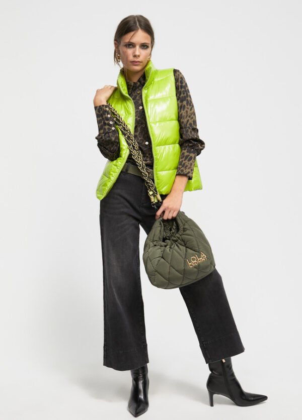 Lola Casademunt Blouse Animal Print LF2415033 Zwart/Groen - Afbeelding 7