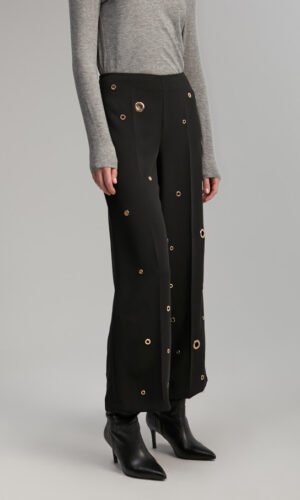 Lola Casademunt Broek Met Eyelet Detail MF2414019 Zwart