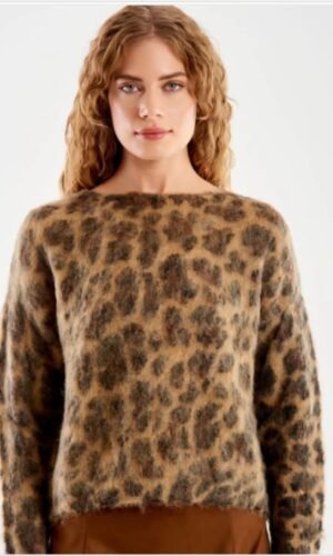 Vicolo Trui Ronde Hals 33030S Leopard Print