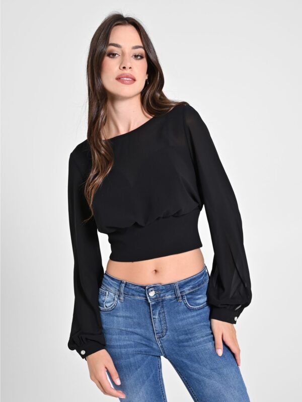 Rinascimento Top CFC0121450003 Zwart