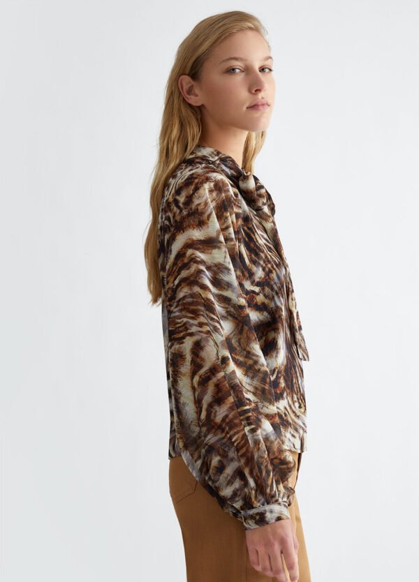 Liu Jo Blouse Shawl Kraag WF4151-T4184 Animal Print - Afbeelding 4