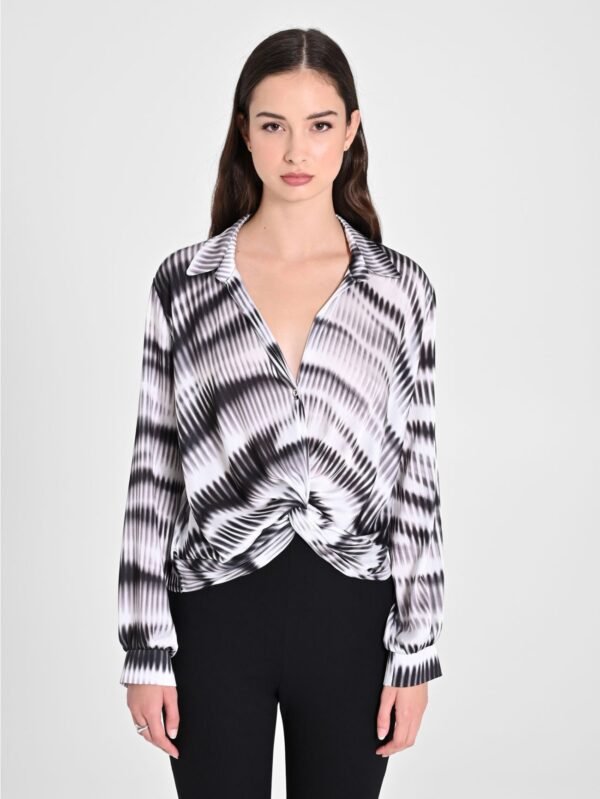 Rinascimento Blouse CFC0121203003 Zwart Print - Afbeelding 4