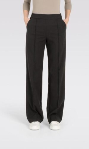 MAC Wijde Broek Met Biesnaad Chiara Smart 0138L 3029-00 Zwart