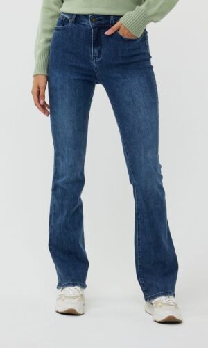 Esqualo Flare Jeans Stretch Jeans Blauw W24.12705
