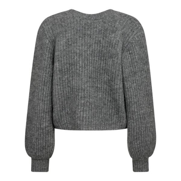 Co'Couture Trui CozyCC Lurex Twist Knit Grey Melange - Afbeelding 2