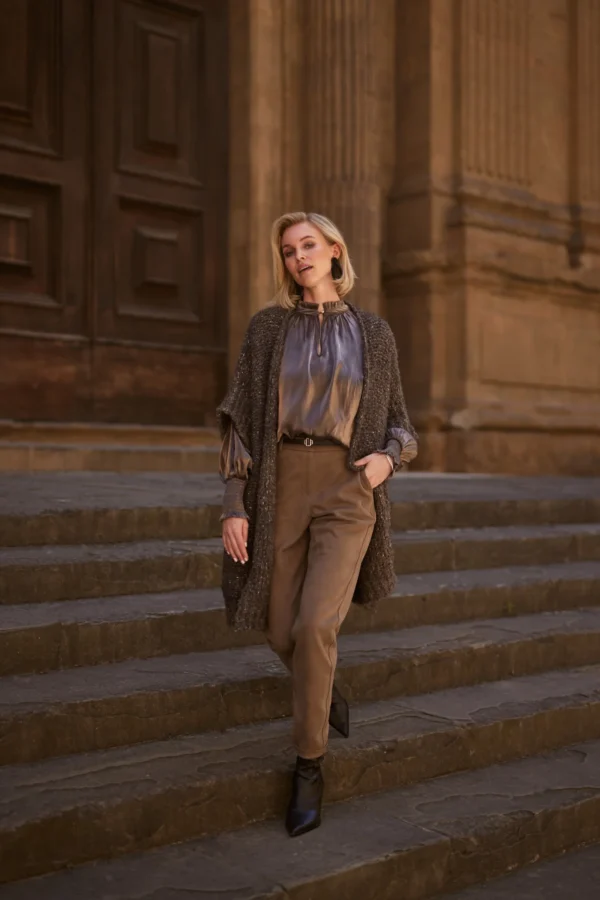 Nukus Vest Bess FW24096 Walnut - Afbeelding 2