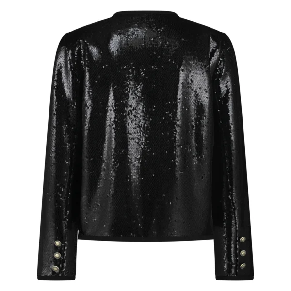 Nukus Jasje Paillet Leicester FW2411020 Zwart - Afbeelding 6