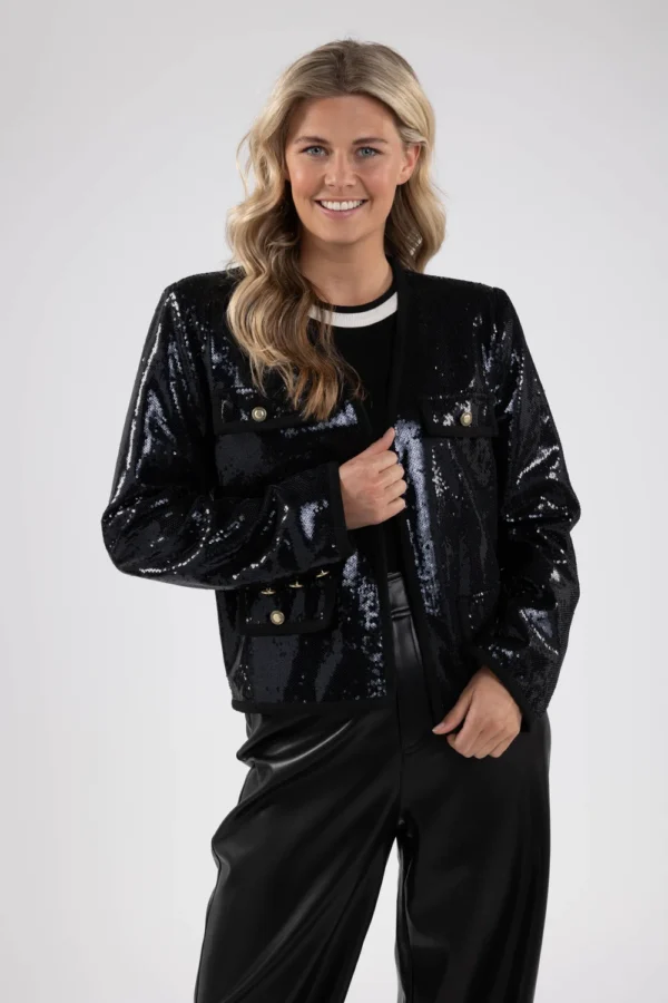 Nukus Jasje Paillet Leicester FW2411020 Zwart