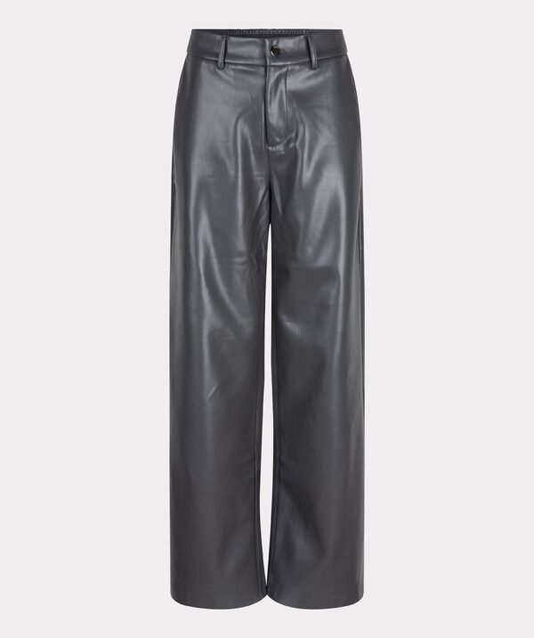 Esqualo Broek Wide Vegan Leather W24.11702 Grijs - Afbeelding 6