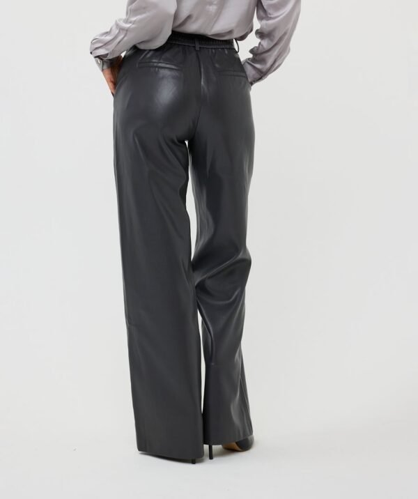 Esqualo Broek Wide Vegan Leather W24.11702 Grijs - Afbeelding 4