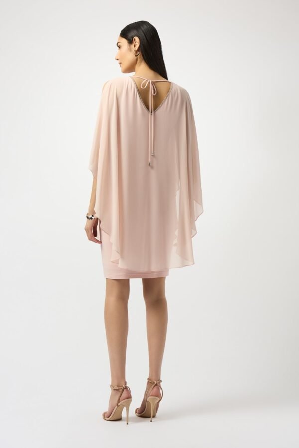 Joseph Ribkoff Jurk Chiffon Silky Knit Layered 251746 Quartz - Afbeelding 2