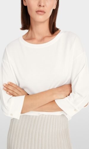 MarcCain T-shirt Halflange Mouw YC4824J14 Off White