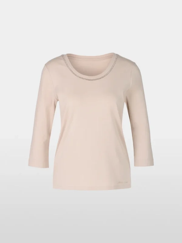 MarcCain T-shirt Parels YC4825J15 Deep Pearl Powder - Afbeelding 7