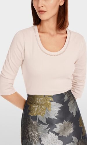 MarcCain T-shirt Parels YC4825J15 Deep Pearl Powder
