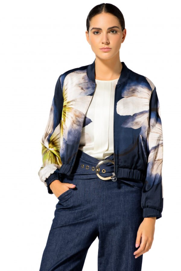 Caroline Biss Bomberjack Bloemenprint 1816 Multi Color