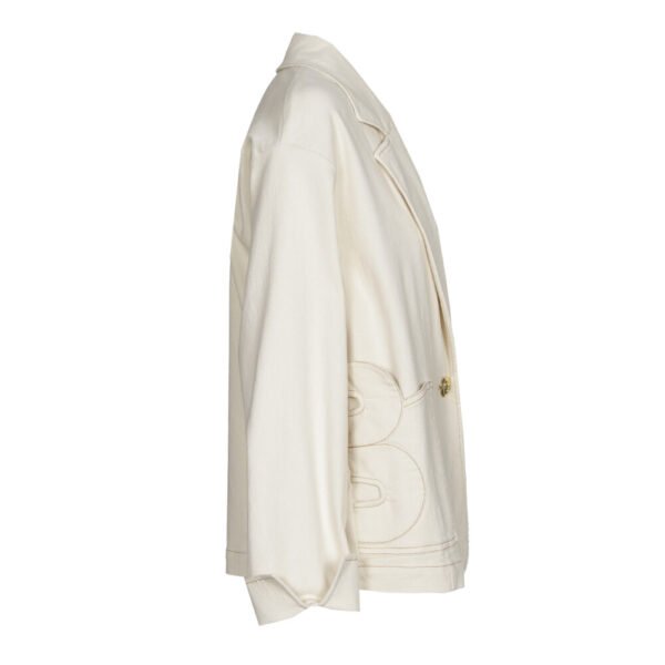 Caroline Biss Hippe Neutrale Oversized Vest 1804 Cream - Afbeelding 7