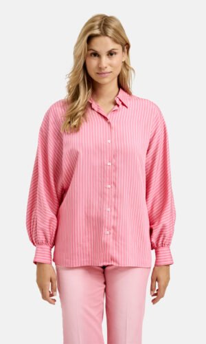 Milano Blouse Volumineuze Vleermuis Mouwen 51-4603-3618 Candy Rose Print