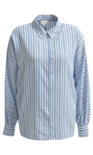 Milano Blouse Volumineuze Vleermuis Mouwen51-4703-3618 Azur Print