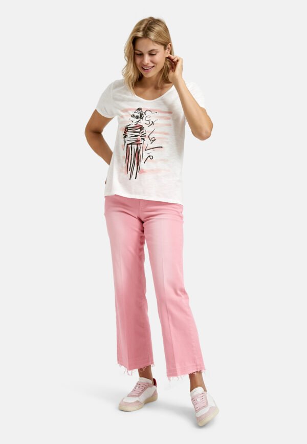 Milano Kickflare Jeans 5-Pocketstijl 51-2247-2189 Candy Rose - Afbeelding 4