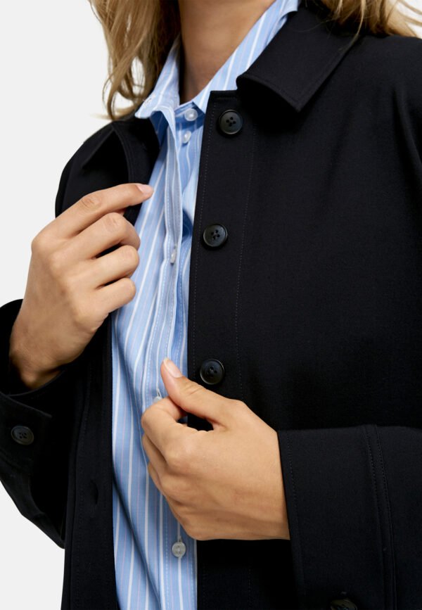 Milano Jasje Kraag Knoopsluiting Klepzakken 51-5504-4126 Donker Blauw - Afbeelding 3